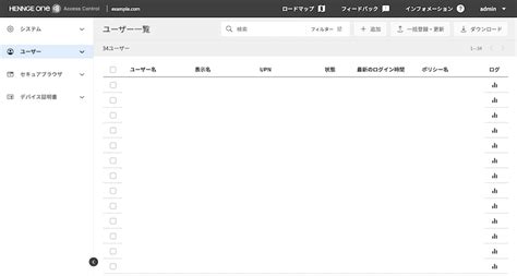 HENNGE Access Control 管理画面へのアクセス方法.